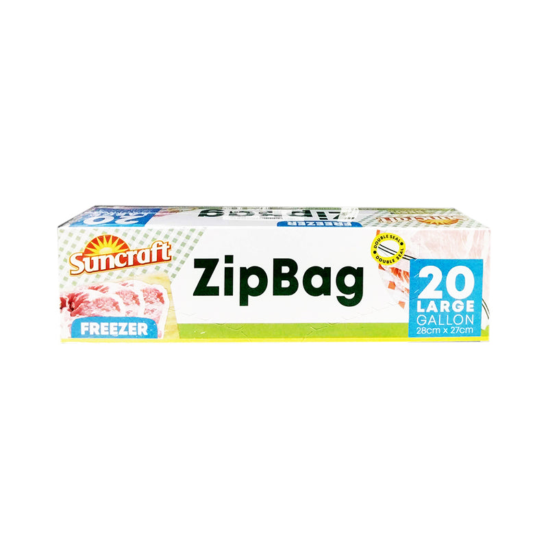 Suncraft Zip Bag Freezer Gallon 20's