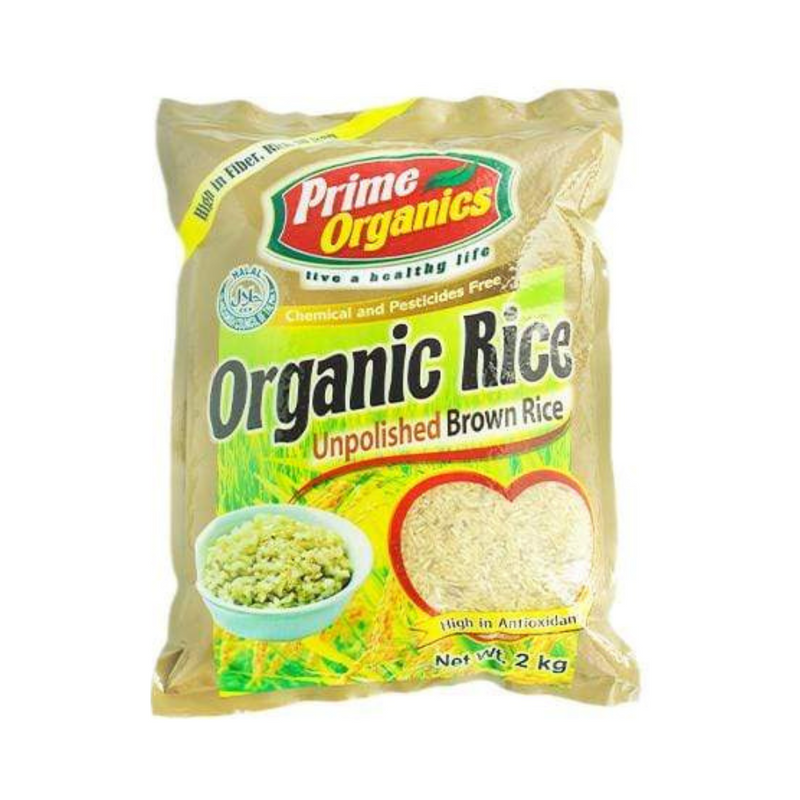 Prime Organics Brown Rice 2kg