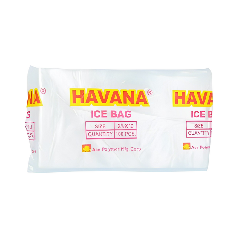 Havana PE Ice Bag 2 1/2 x 10in 100's