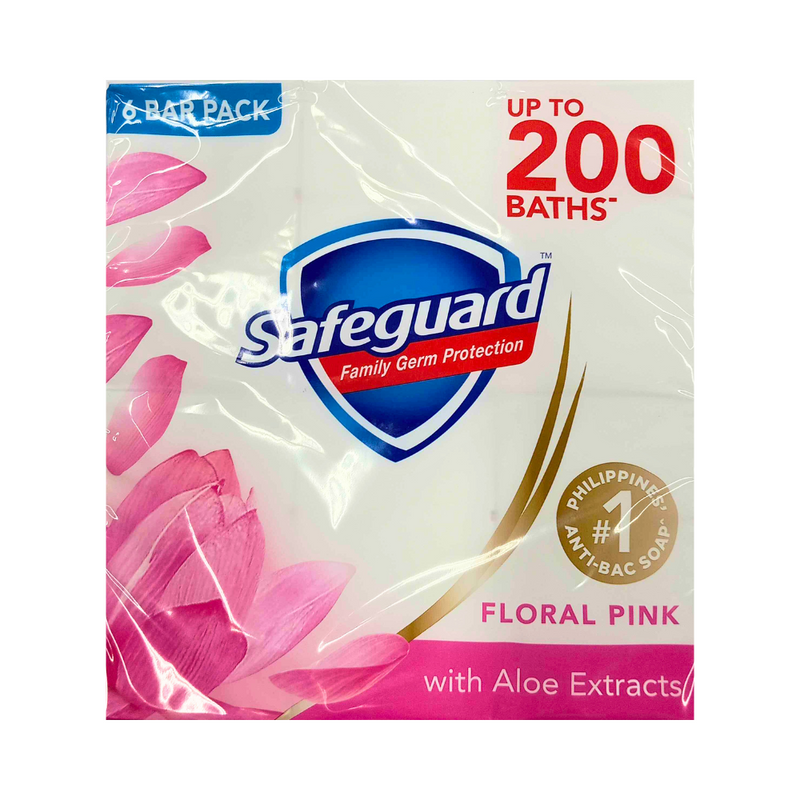 Safeguard Soap Floral Pink 130g x 6's