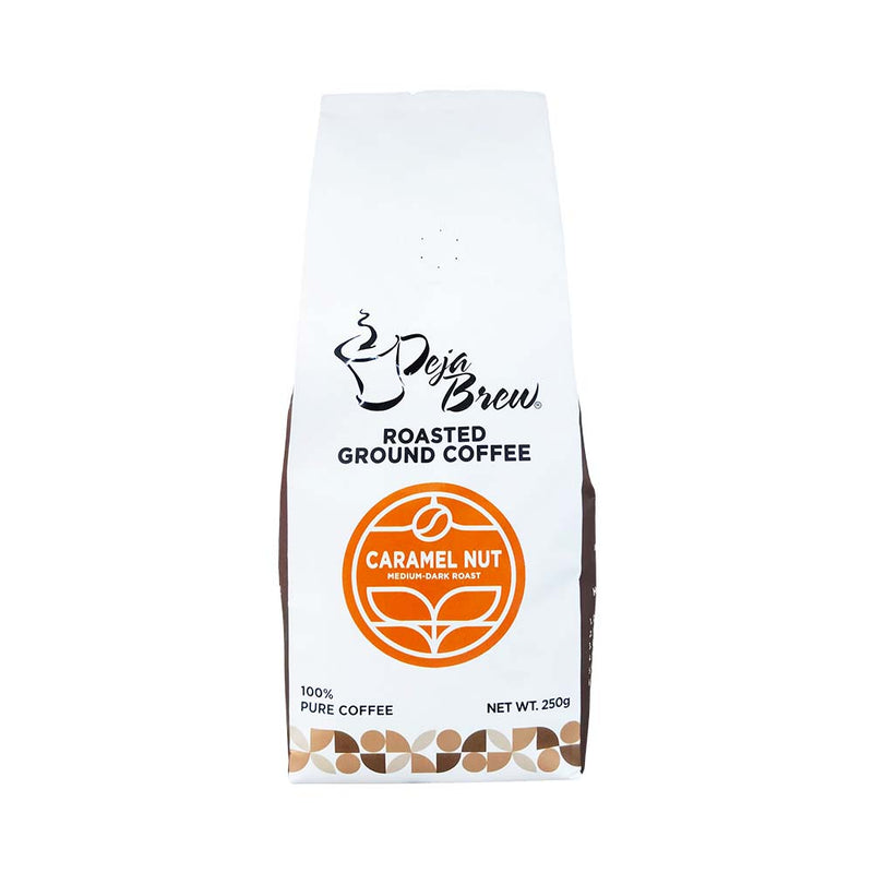Deja Brew Ground Flavored Coffee Caramel Nut 250g