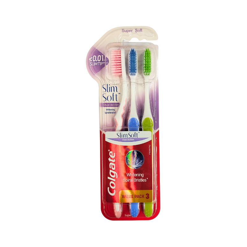 Colgate Toothbrush Slim Soft Dual Action 2 + 1