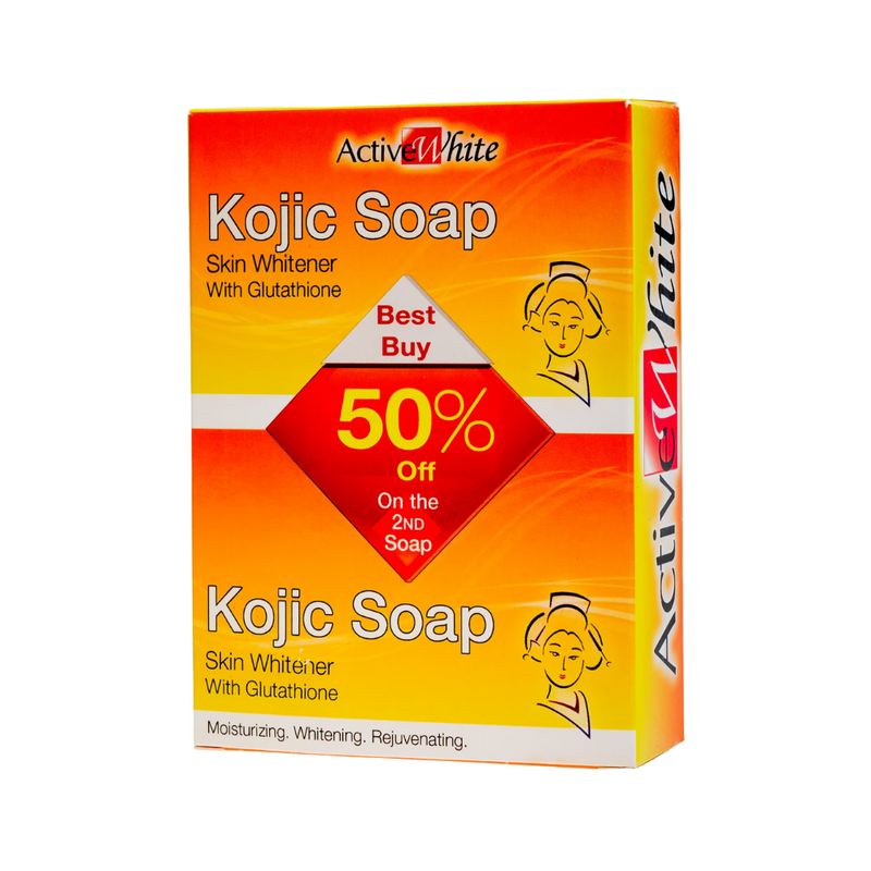 Active White Kojic Soap 135g x 2's