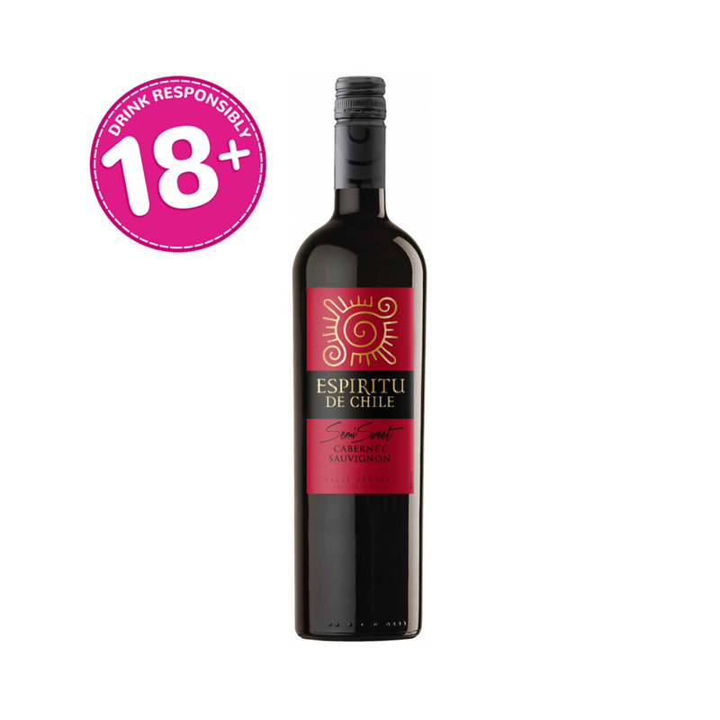 Espiritu de Chile Semi Sweet Cabernet Sauvignon Red Wine 750ml