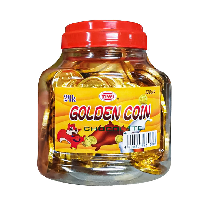 Tiwi Chocolate Golden Coin Jar 100's