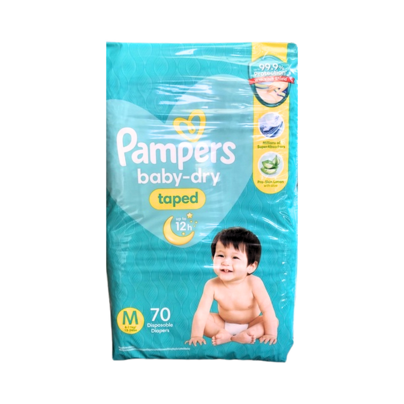 Pampers Diaper Baby-Dry Medium 70's