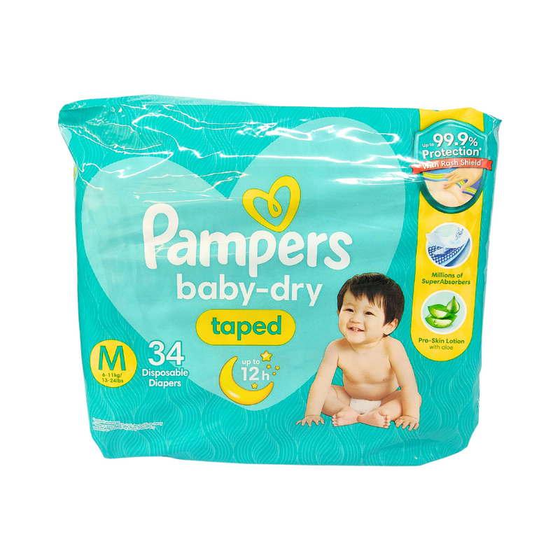 Pampers Baby Dry Diapers Medium 34's