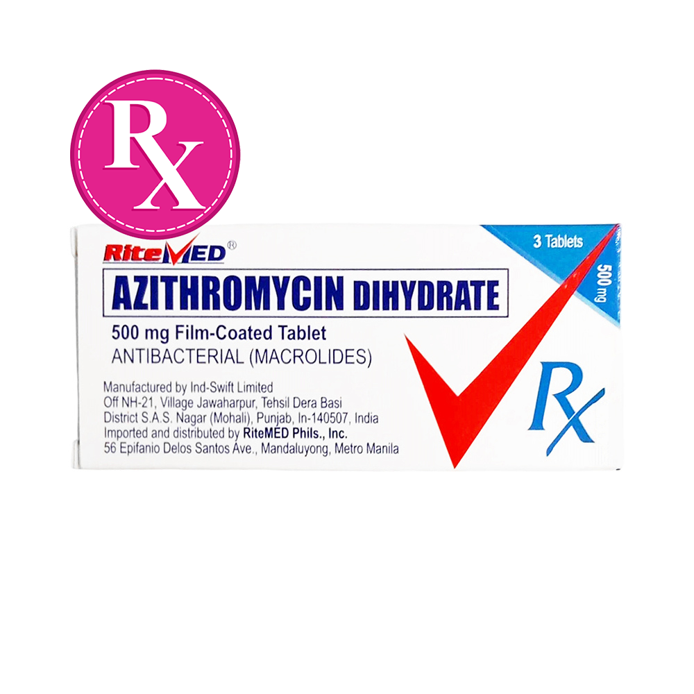 Azithromycin 500 Ritemed Ritemed Azithromycin Dihydrate 500mg