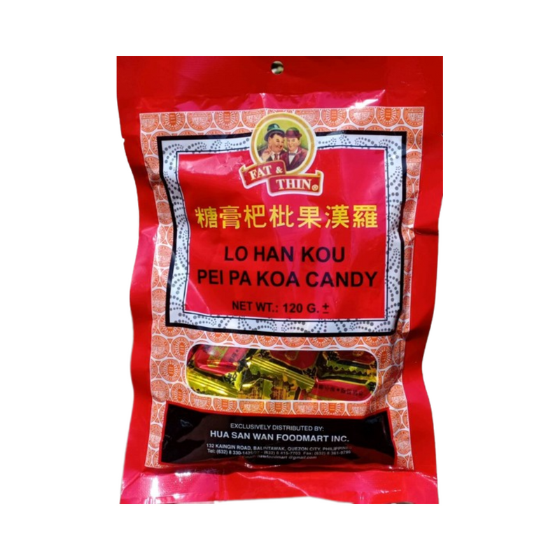 Fat & Thin  Lo Han Kou Pei Pa Koa Candy 120g
