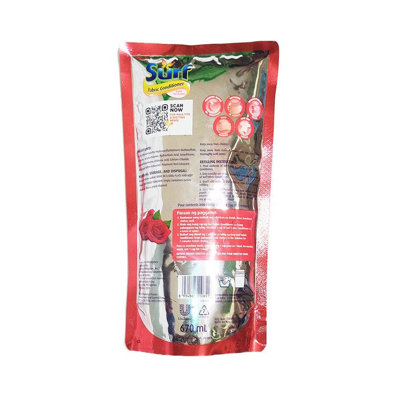 Surf Fabric Conditioner Luxe Perfume Pouch 670ml