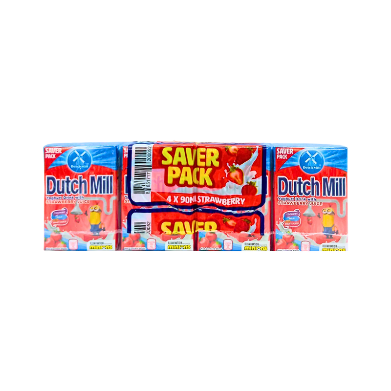 Dutch Mill Set Dutch Mill UHT Yoghurt Drink Strawberry 90ml x 4's Saver Pack