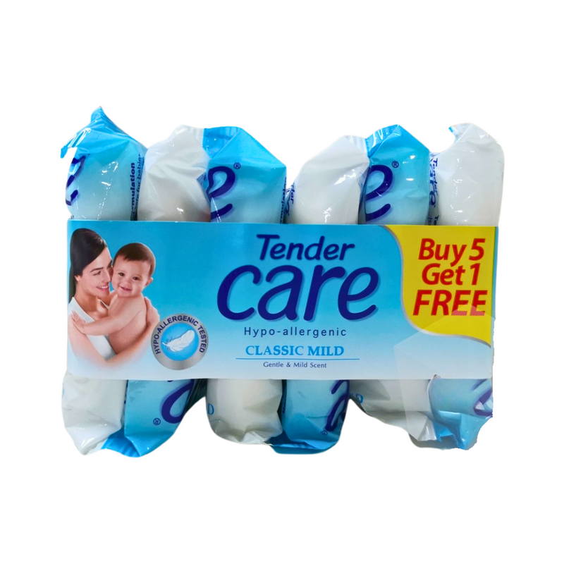 Tender Care Baby Soap Classic Mild 55g 5's + 1 Free