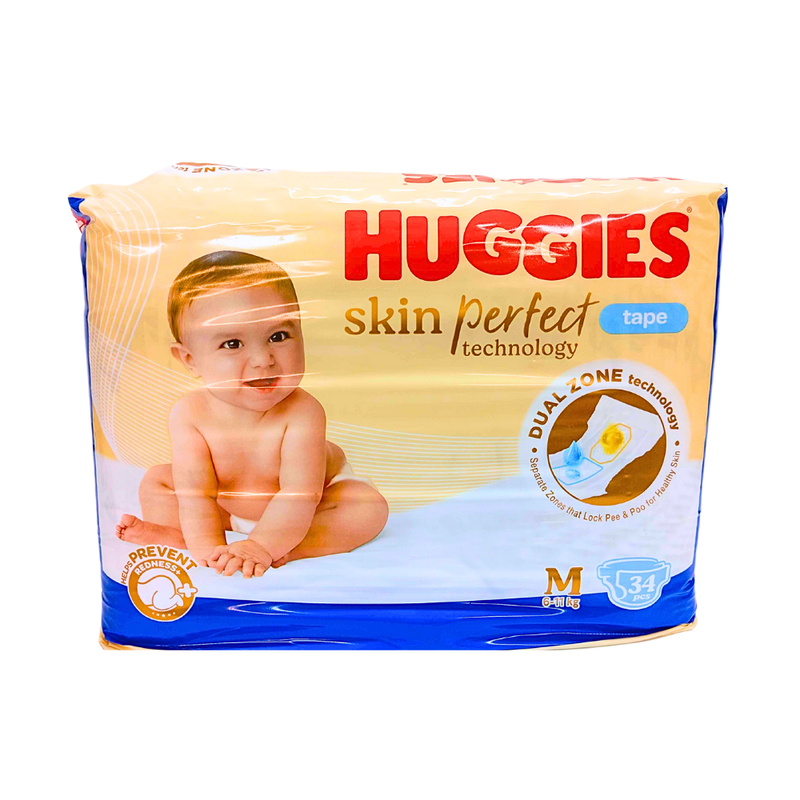 Huggies Dry Diaper Economy Medium 34 Pads