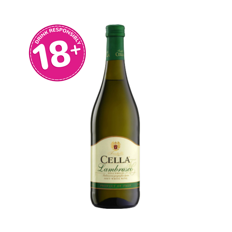 Cella Lambrusco Soft White Wine 750ml
