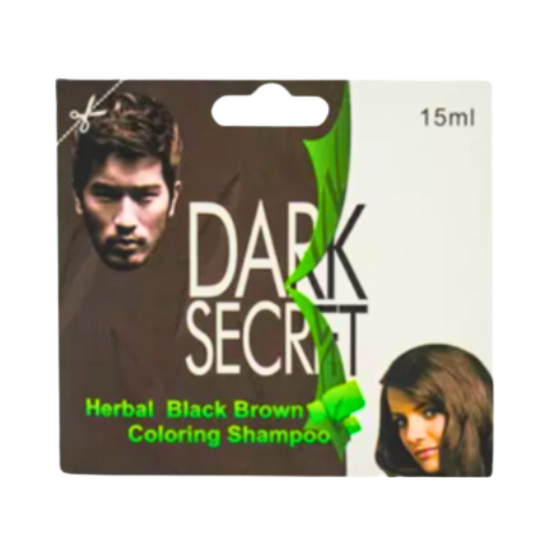 Dark Secret Herbal Coloring Shampoo Black Brown 15ml