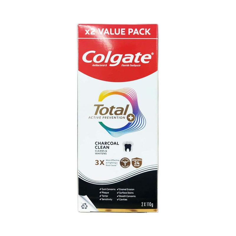 Colgate Total Toothpaste Charcoal Deep Clean 80g Twin Pack
