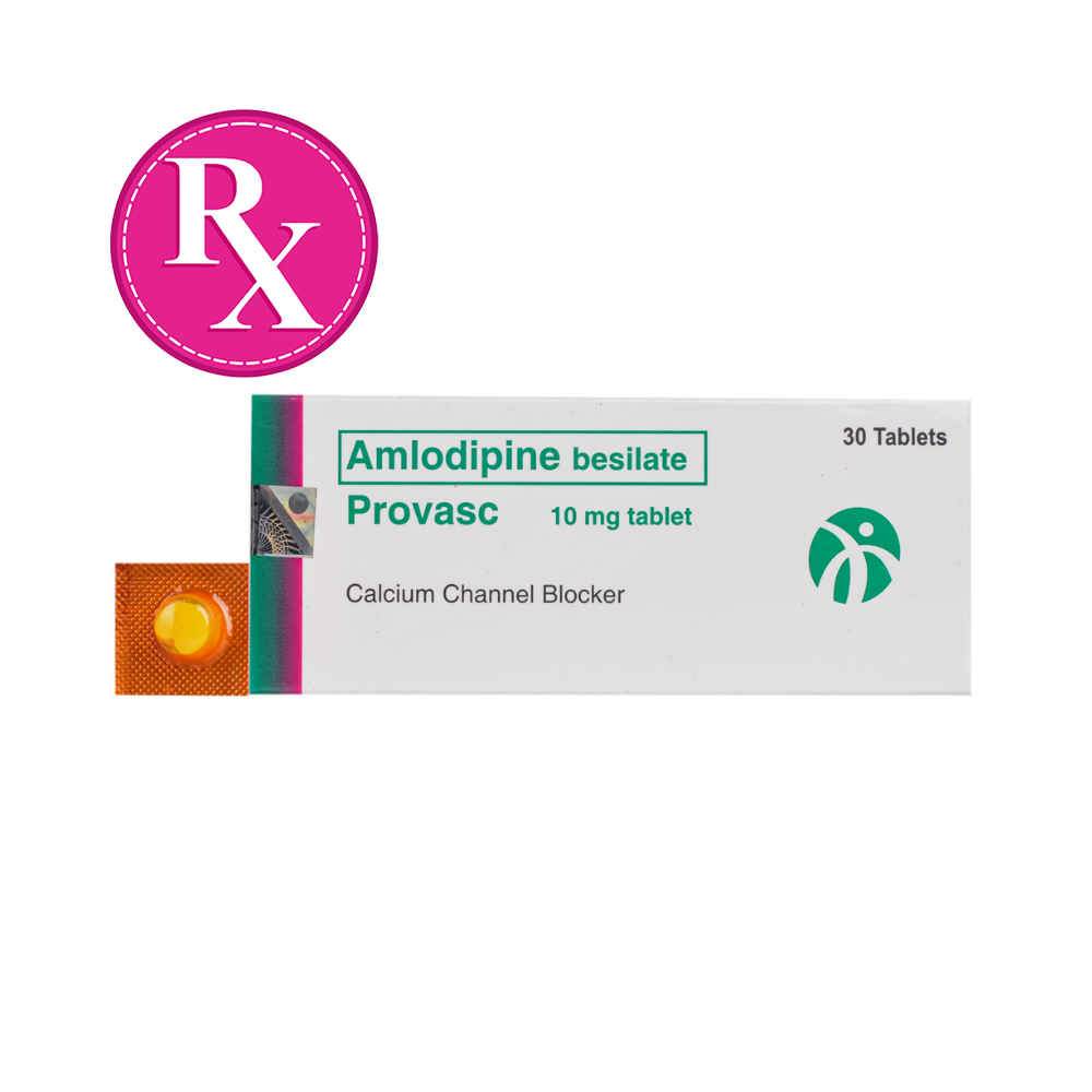 Provasc Rx Provasc Amlodipine Besilate 10mg Tablet By 1's