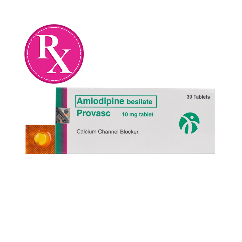 Provasc Amlodipine Besilate 10mg Tablet By 1's