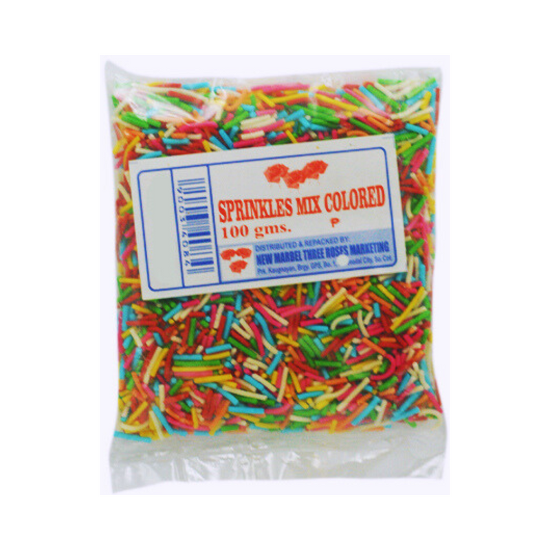 Three Roses Sprinkles Mix Colored 100g