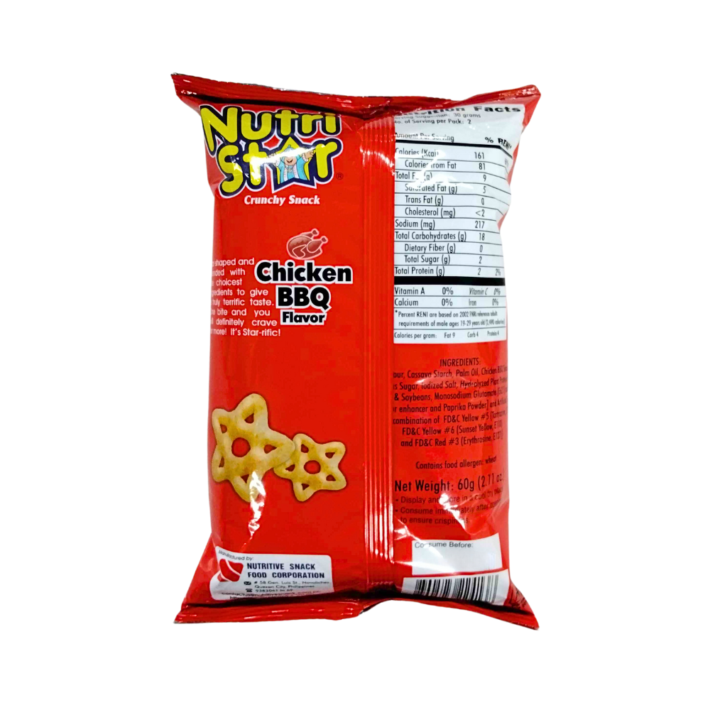 Multistar Snacks Nutri Star Crunchy Snack Chicken Barbecue 60g