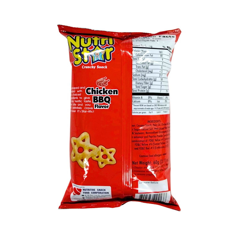 Nutri Star Crunchy Snack Chicken Barbecue 60g