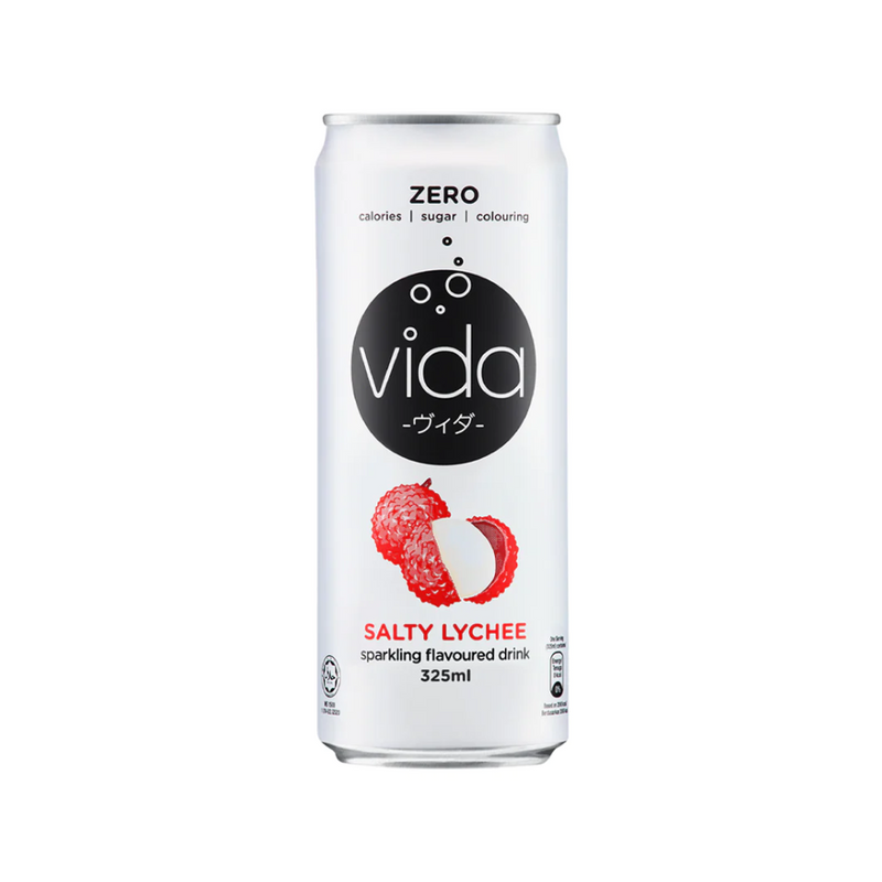 Zero Vida Salty Lychee Sparkling Flavoured Drink 325ml