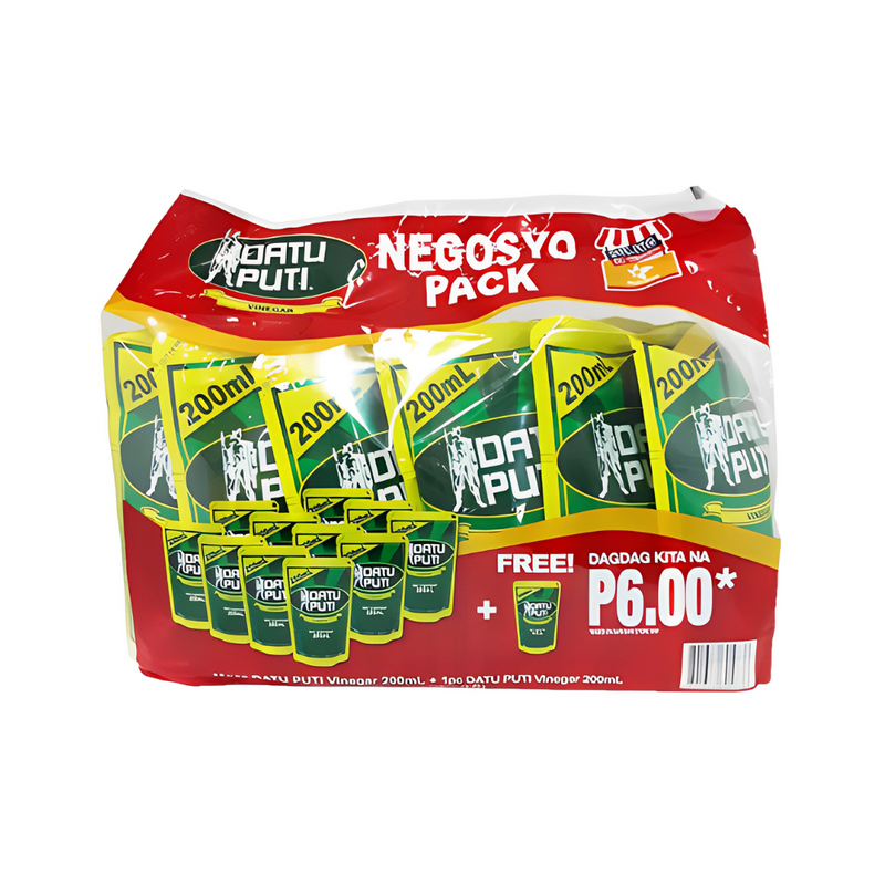 Datu Puti Vinegar Negosyo Pack 200ml 11's + 1 Free