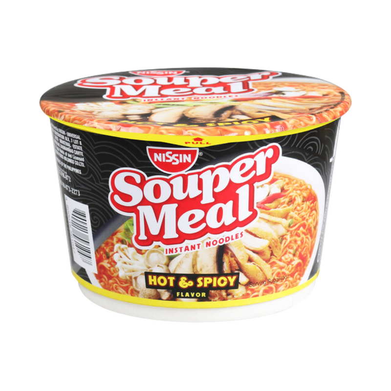 Nissin Souper Meal Cup Noodles Hot And Spicy 85g