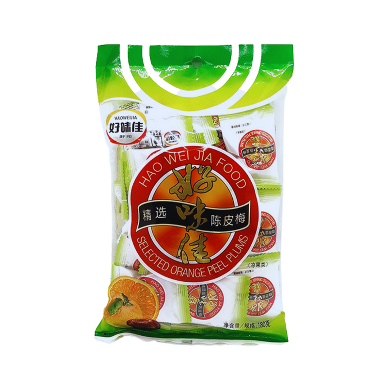 Hao Wei Jia Food Selected Orange Peel Plums 180g