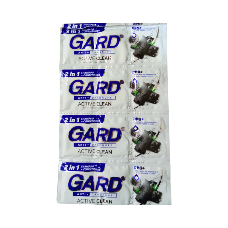 Gard Shampoo With Conditioner Charcoal 12ml x 12's