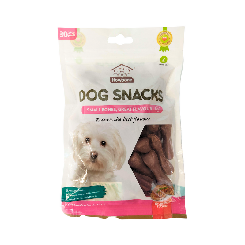 Howbone Dog Snacks Beef Flavour Mini 30's