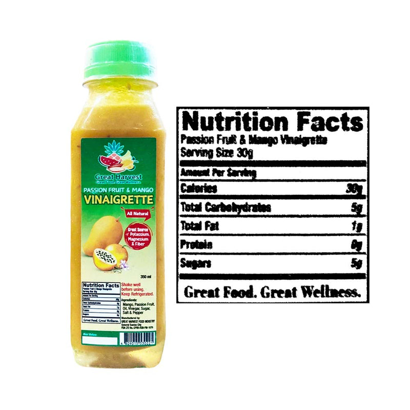 Great Harvest Vinaigrette Passion Fruit And Mango 350ml
