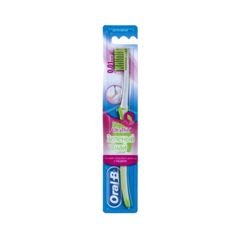 Oral-B Toothbrush Ultra Thin Green Tea Soft 1's
