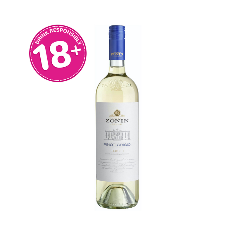 Zonin Pinot Grigio White Wine 750ml