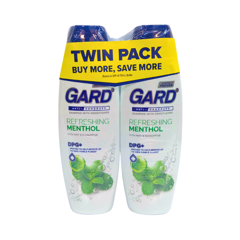 Gard Shampoo Refreshing Menthol 170ml x 2's