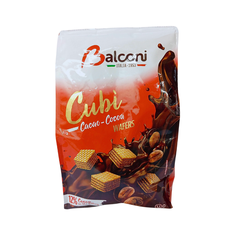 Balconi Cubi Wafers Cacao-Cocoa 250g