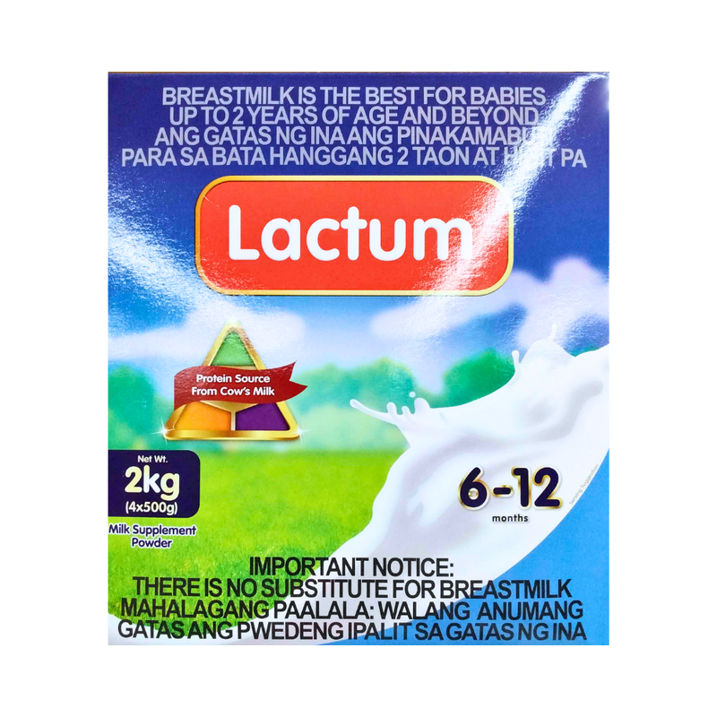 Lactum 6-12 Months Milk Supplement Powder Plain 2kg