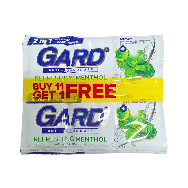 Gard Shampoo Refreshing Menthol 12ml 11 + 1