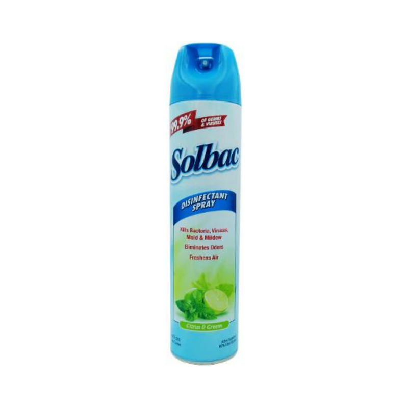 Solbac Disinfectant Spray Citrus and Greens 400g