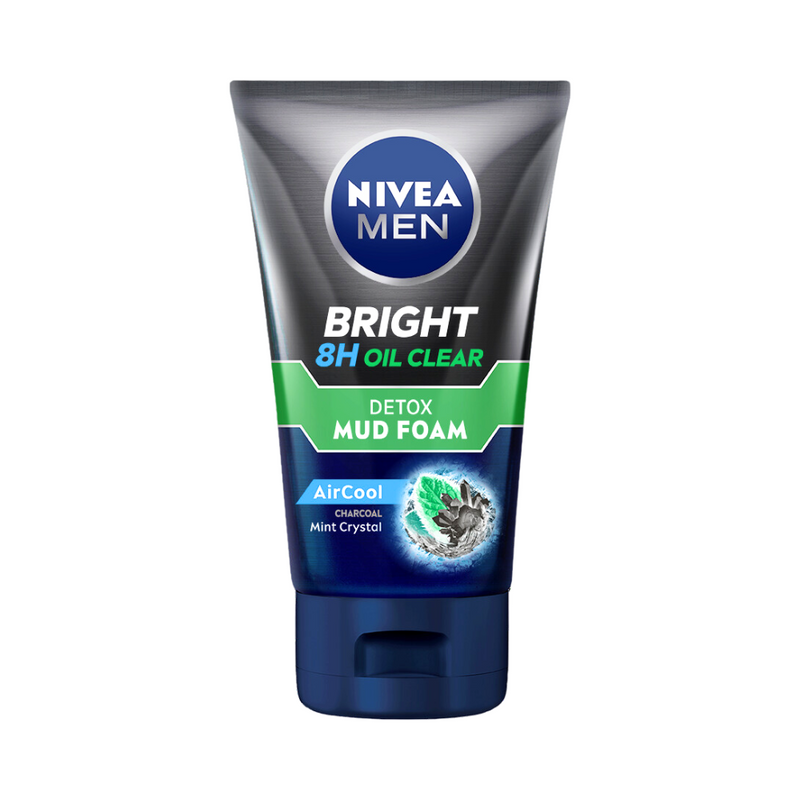 Nivea For Men Bright Mud Foam Oil Clear 100g