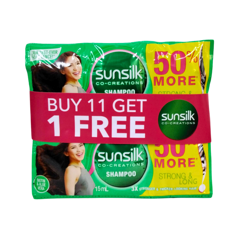 Sunsilk Shampoo Strong And Long 15ml 11's + Get 1 Free