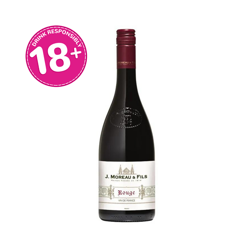 J. Moreau and Fils Rouge Red Wine 750ml