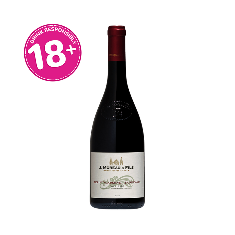 J. Moreau And Fils Merlot-Cabernet Sauvignon Red Wine 750ml