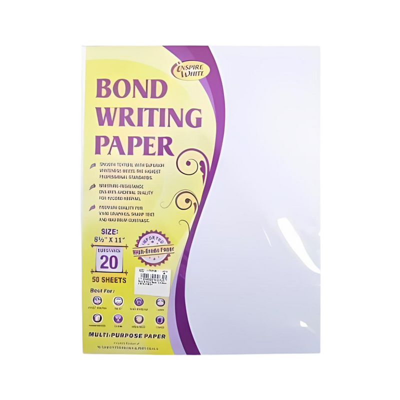 Bond Writing Paper Substance 20 50 Sheets