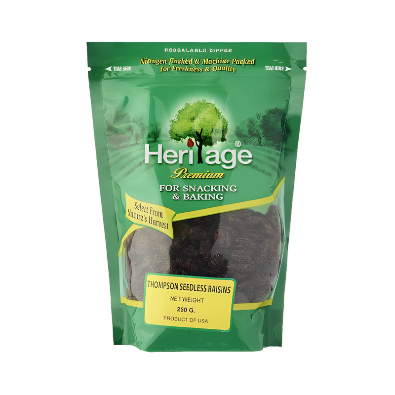 Heritage Premium Thompsons Seedless Raisins 250g