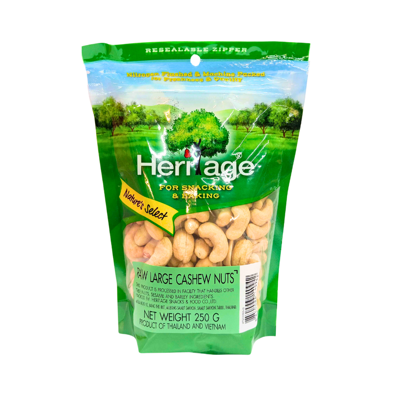 Heritage Premium Raw Large Cashew Nuts 250g