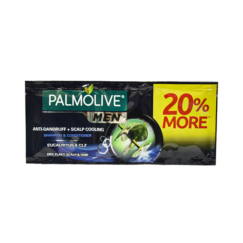 Palmolive Men Anti-Dandruff + Scalp Cooling Shampoo 10ml x 12's