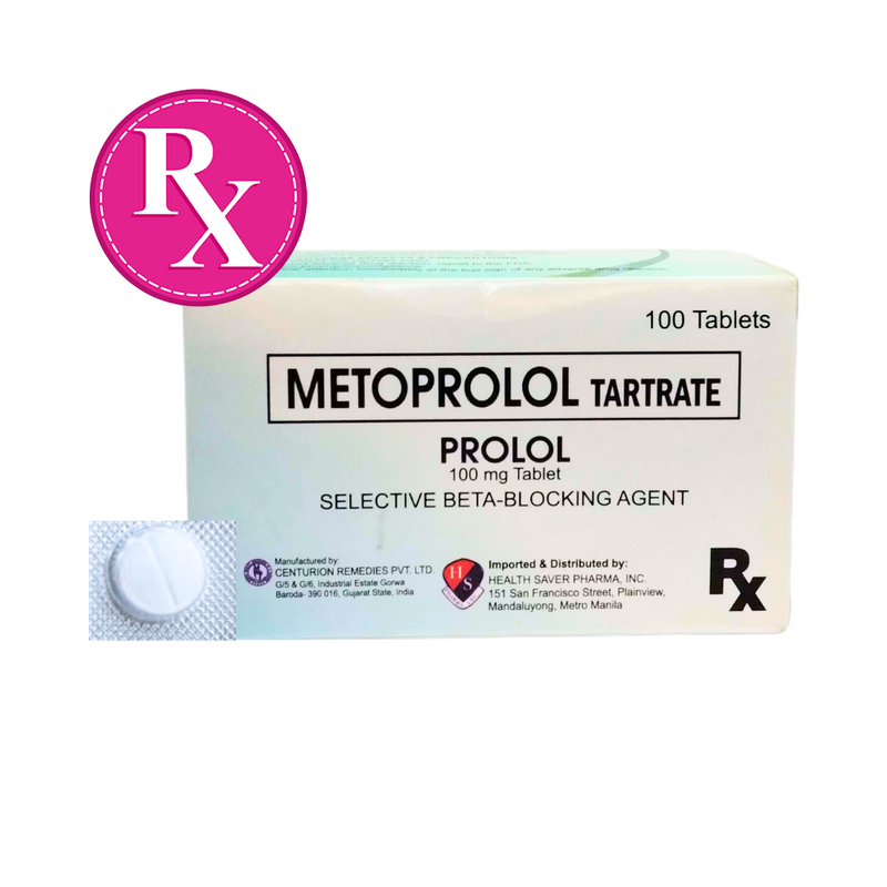 Metoprolol Tartrate 100mg Tablet By 1's