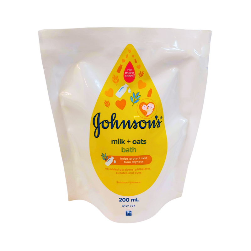Johnson's Baby Bath Milk + Oats Refill 200ml