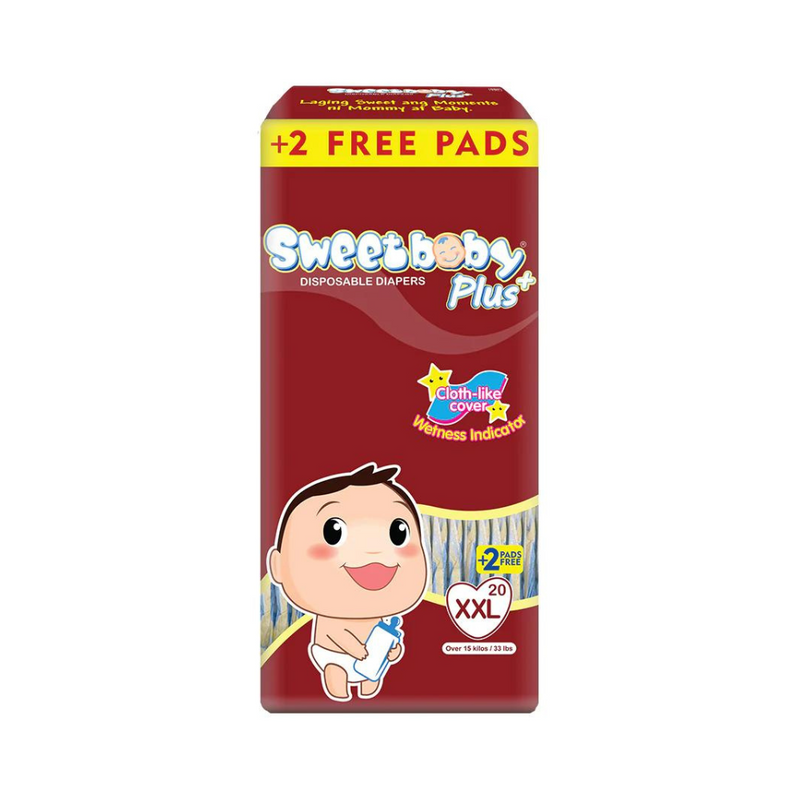 Sweet Baby Plus Disposable Diapers Big Pack XXL 20's